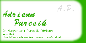 adrienn purcsik business card